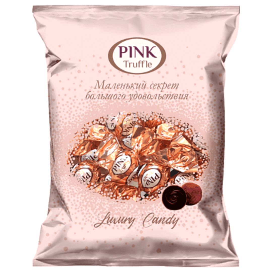 شکلات پذیرایی ترافل پینک Pink Truffle با طعم شکلات بسته 1 کیلویی