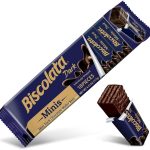 ویفر بیسکولاتا مینیس Biscolata Minis با روکش شکلات تلخ و کرم فندقی بسته 18 عددی 117 گرم