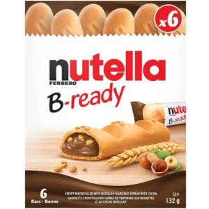 بیسکویت نوتلا بی ردی با مغز شکلاتی ۶ عددی Nutella B_ready وزن ۱53 گرم