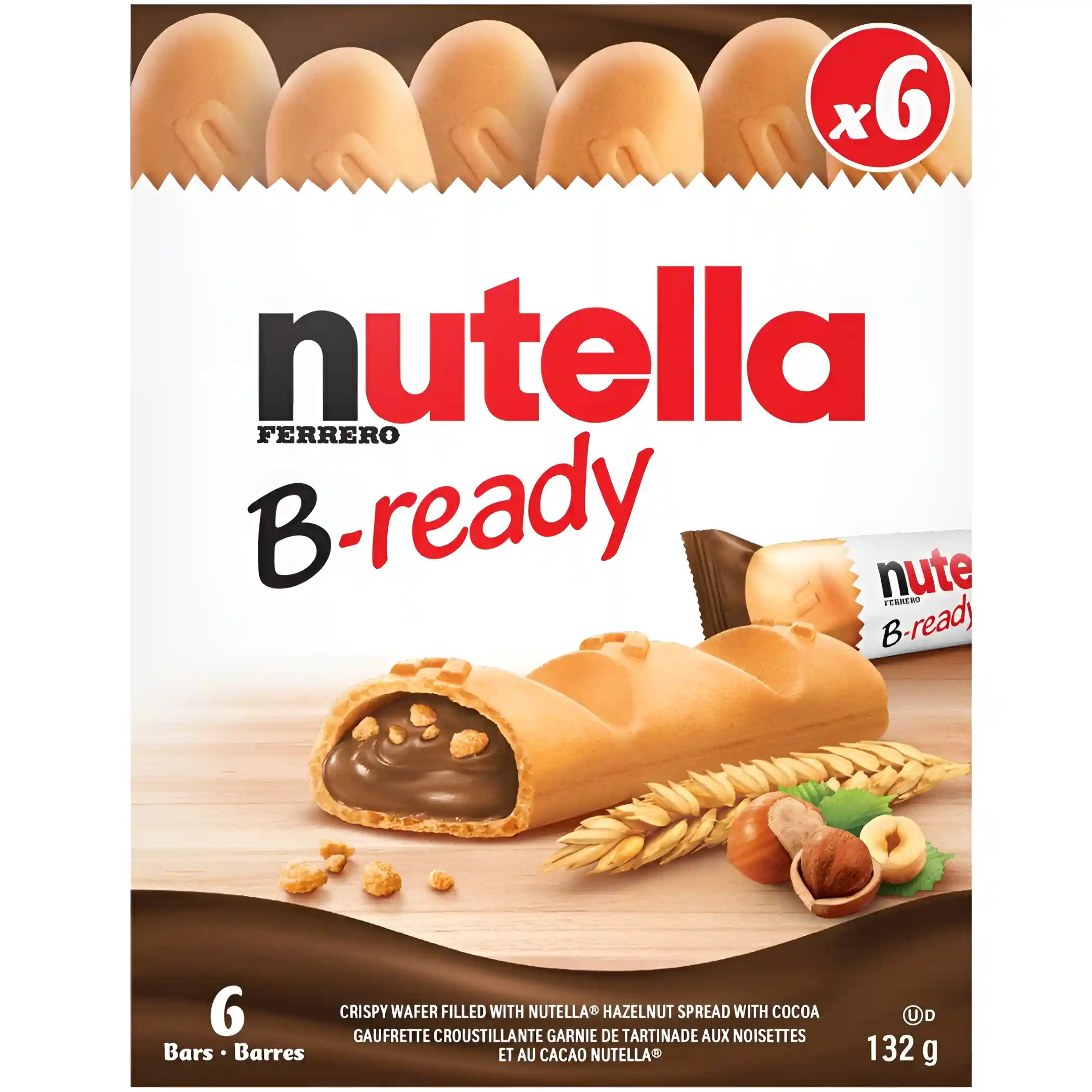 بیسکویت نوتلا بی ردی با مغز شکلاتی ۶...