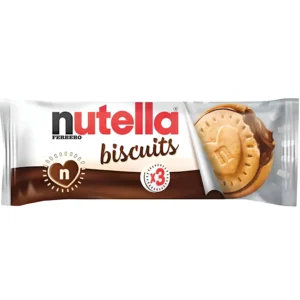 بيسکويت نوتلا با کرم شکلاتی Nutella Biscuits بسته 3 عددی وزن 41 گرم