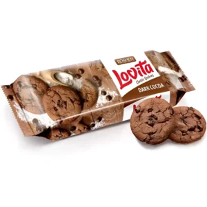 کوکی روشن لاويتا با مغز شکلات تلخ Roshen Lovita Dark Cocoa وزن 150 گرم