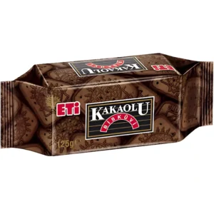 بیسکویت کاکائویی اتی Eti kakaolu Biskuvi وزن 125 گرم