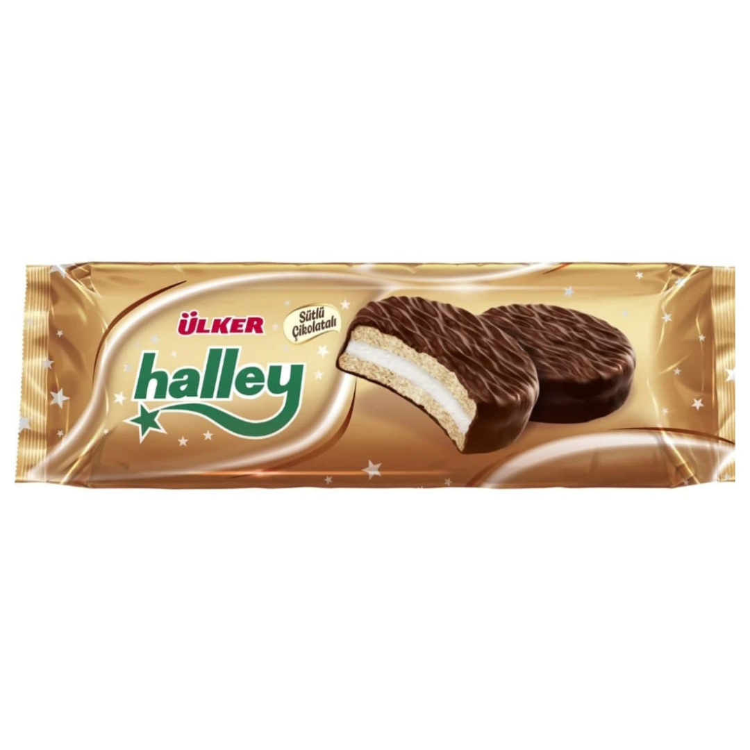 بیسکویت شکلاتی اولکر هالی Ülker Halley با کرم وانیلی 240 گرم