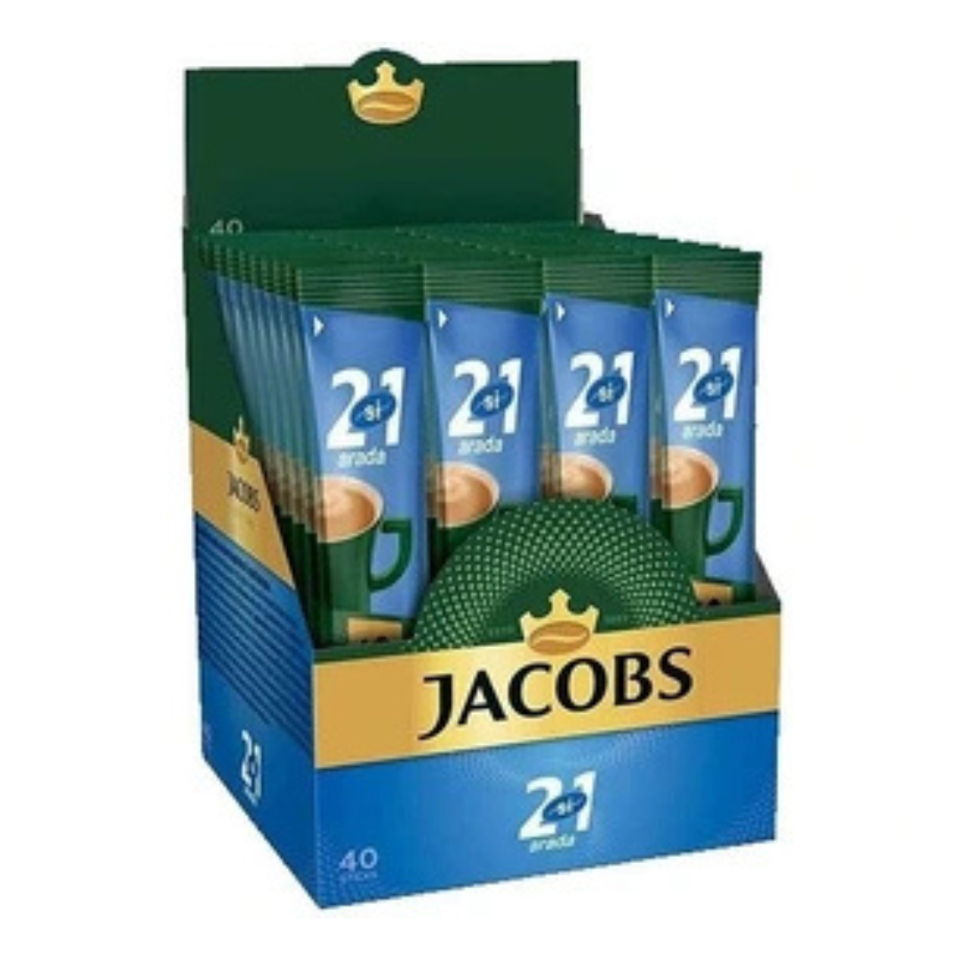 قهوه فوری 2 در 1 جاکوبز Jacobs بدون شکر بسته 40 عددی