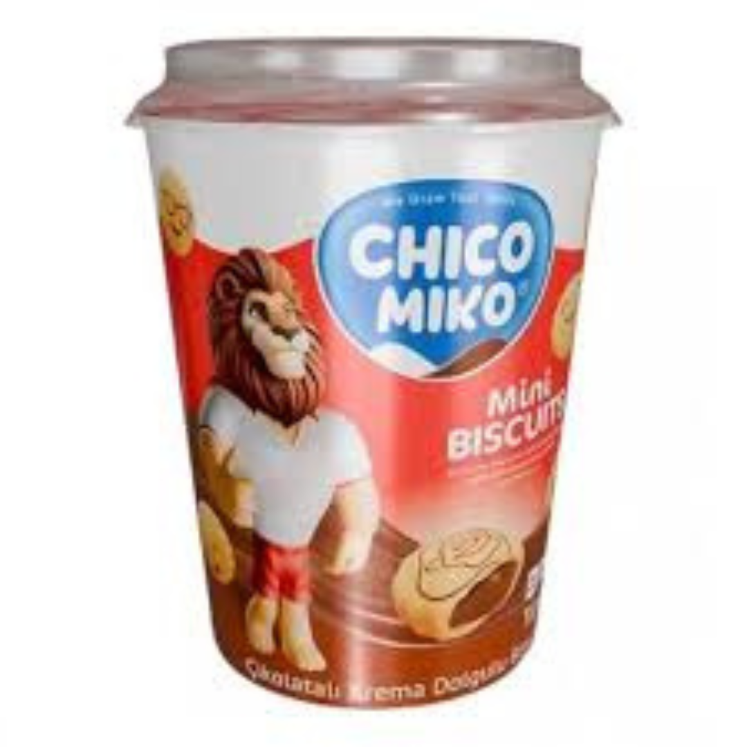 بیسکویت لیوانی مغزدار شکلاتی چیکو میکو Chico Miko وزن 120 گرم