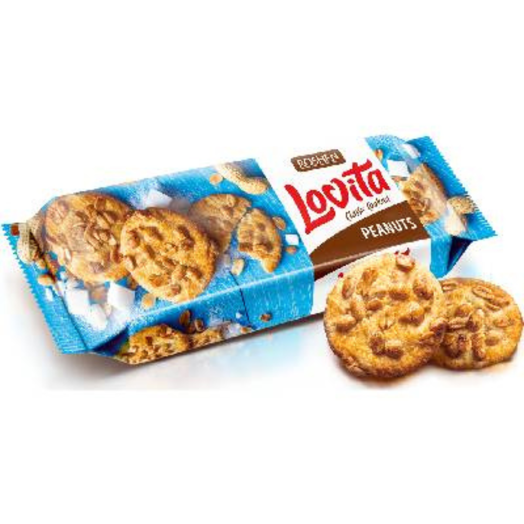 بیسکویت لوویتا بادام زمینی روشن  ROSHEN Lovita وزن 150 گرم