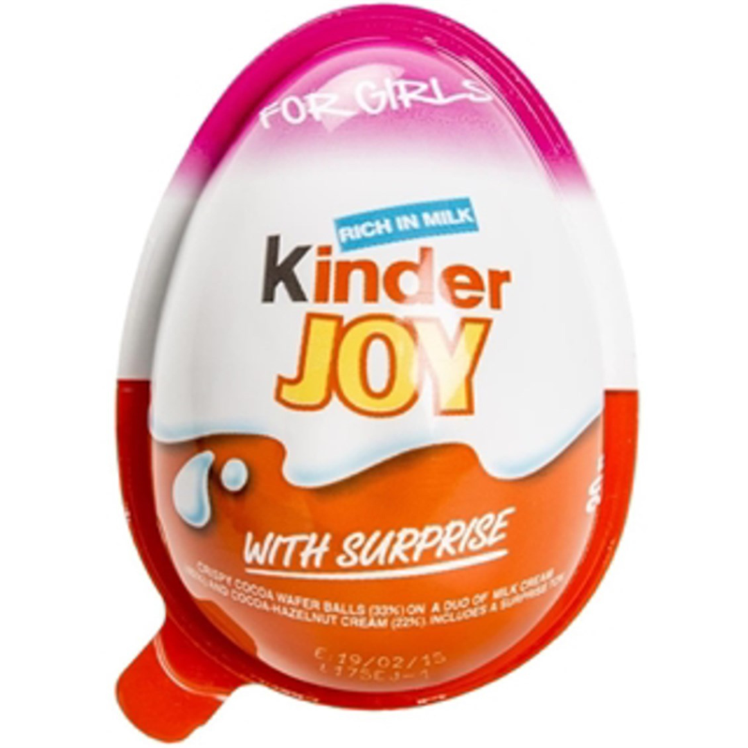 تخم مرغ شانسی کیندر جوی KINDER JOY دخترانه وزن 20 گرم