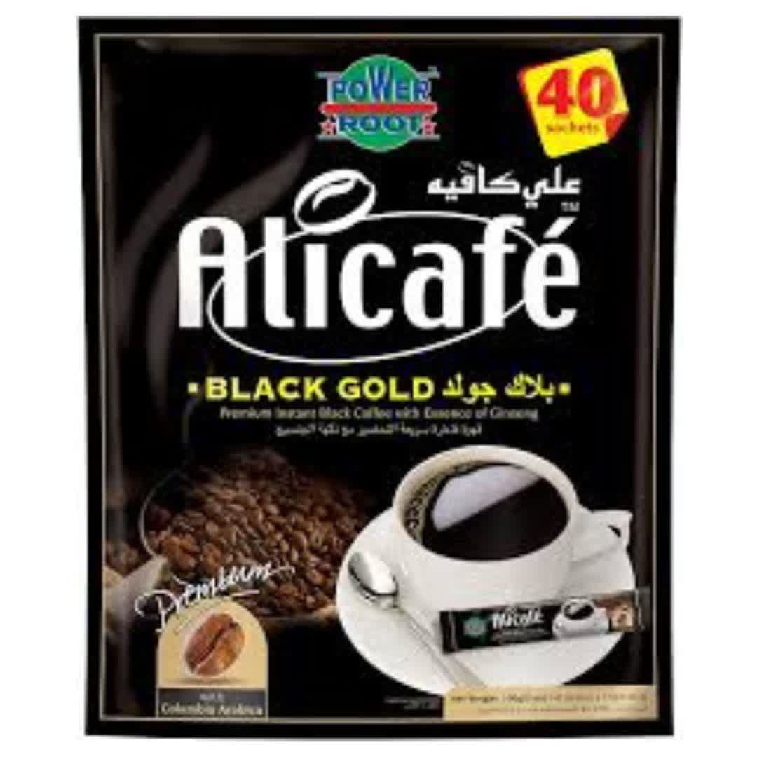 پودر قهوه علی کافه Alicafe مدل بلک گلد | 40 عددی وزن 100 گرم