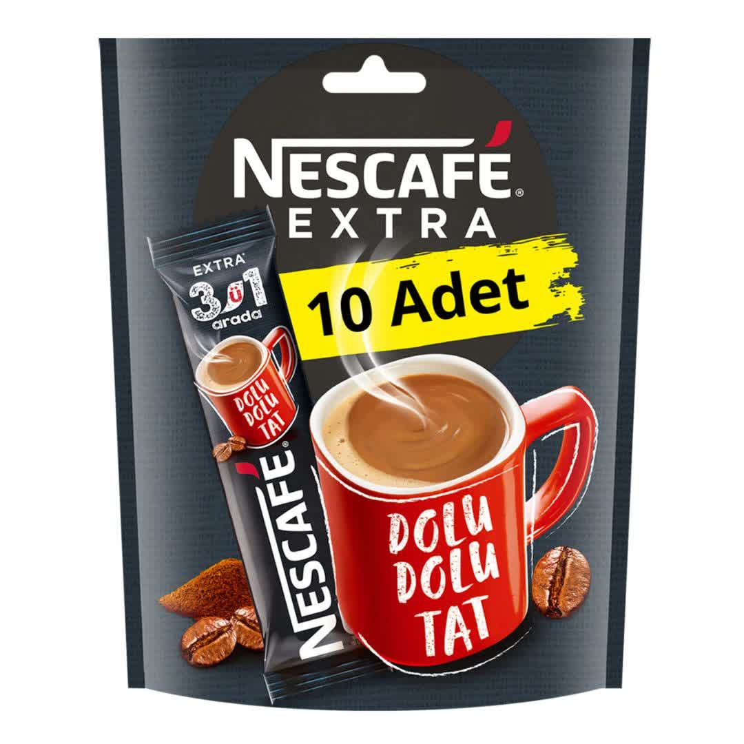 پودر قهوه فوری بسته 10 عددی 3 در 1 نسکافه Nescafe وزن 100 گرم