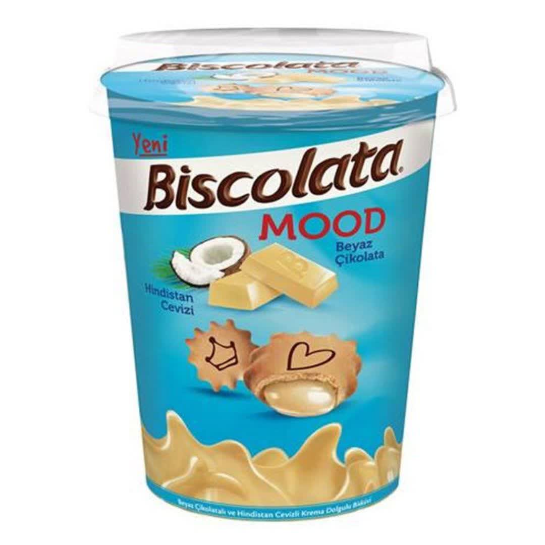 بیسکویت مغزدار نارگیلی بیسکولاتا Biscolata Mood وزن 125 گرم