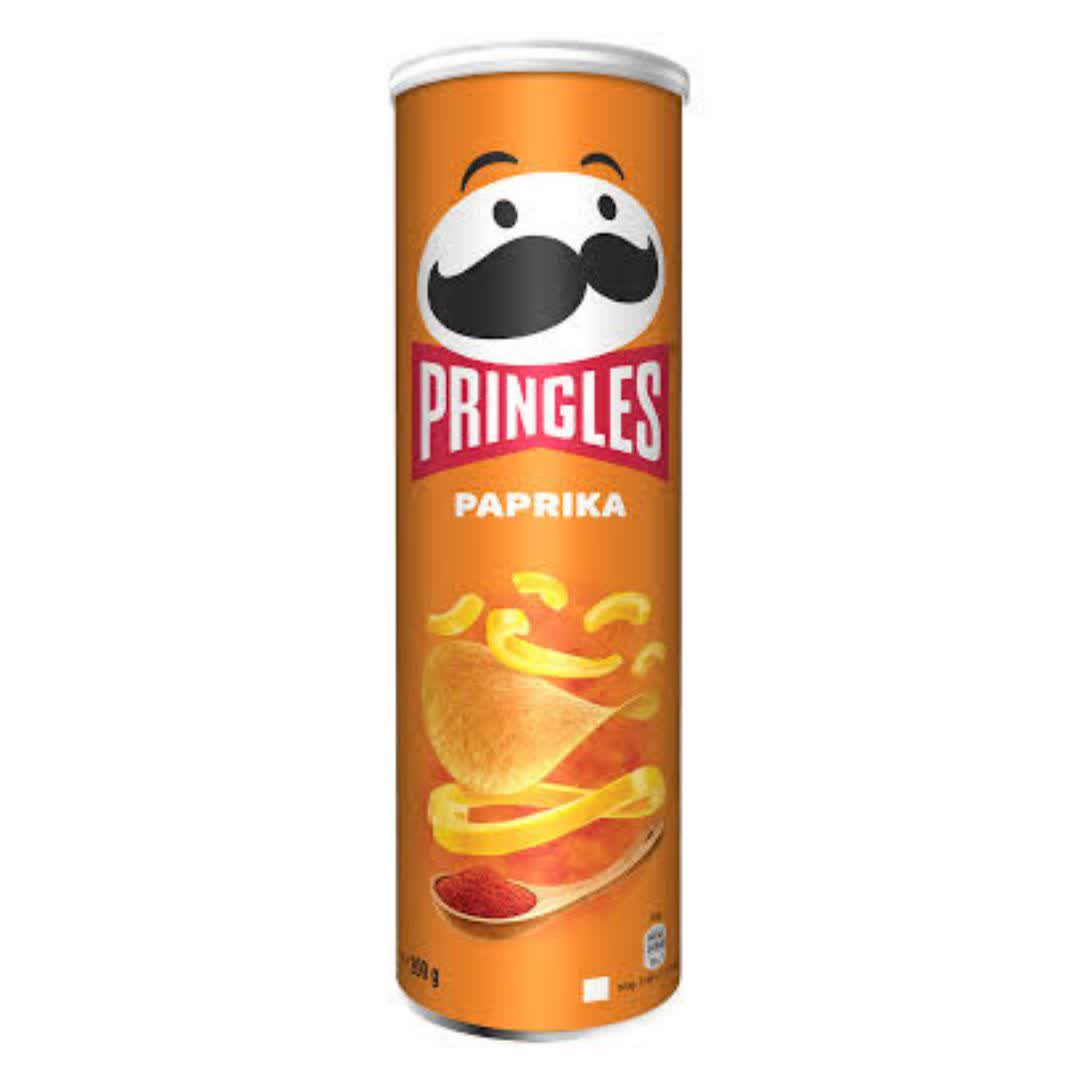 چیپس پرینگلز با طعم پاپریکا Pringles Paprika وزن 165 گرم