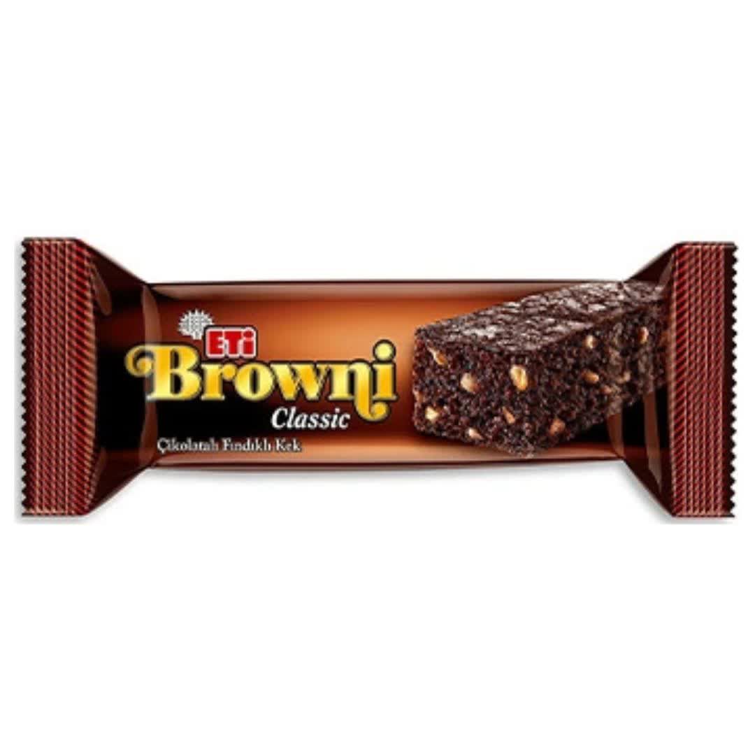 کیک براونی کلاسیک Eti browni classic شکلاتی فندقی اتی وزن 40 گرم