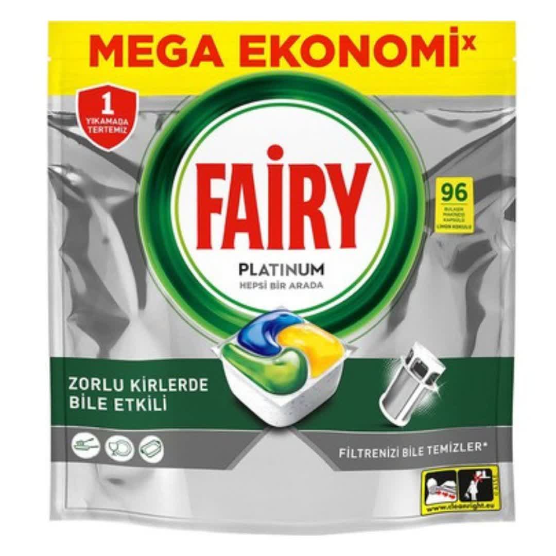 قرص ماشین ظرفشویی فیری پلاتینیوم Fairy Platinum بسته 96 عددی