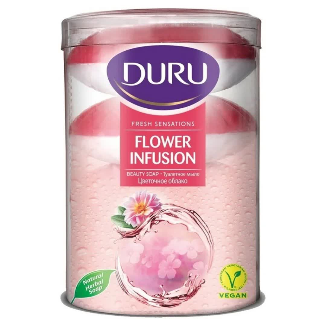 صابون دورو DURU مدل Flower Infusion بسته 4 عددی