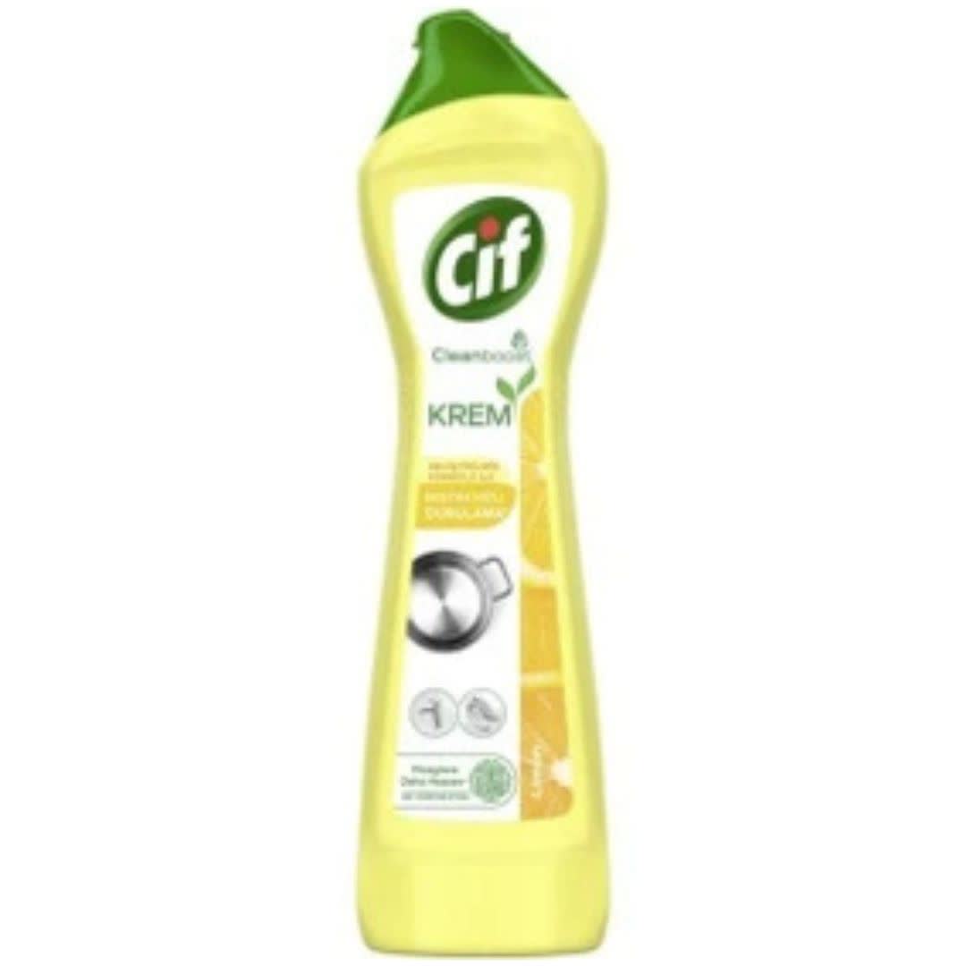 مایع ظرفشویی سیف CIF رایجه لیمو Cleanboost KREM Limon حجم 500 میل