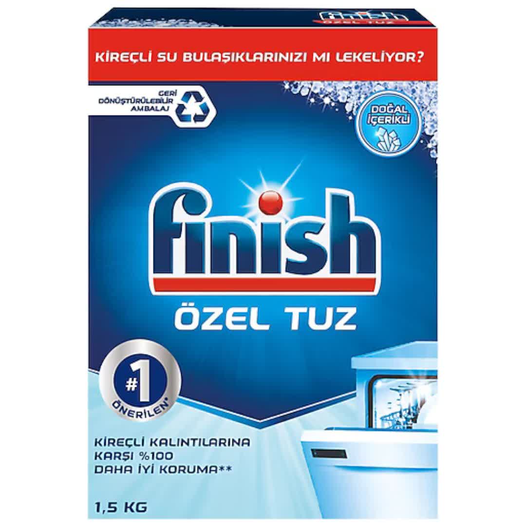 نمک ماشین ظرفشویی فینیش Finish مدل Ozel Tuz وزن 1500 گرم