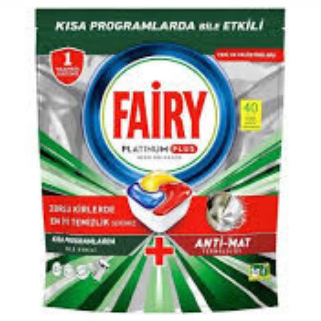 قرص ماشین ظرفشویی فیری Fairy مدل پلاتینیوم پلاس Platinum plus بسته 40 عددی