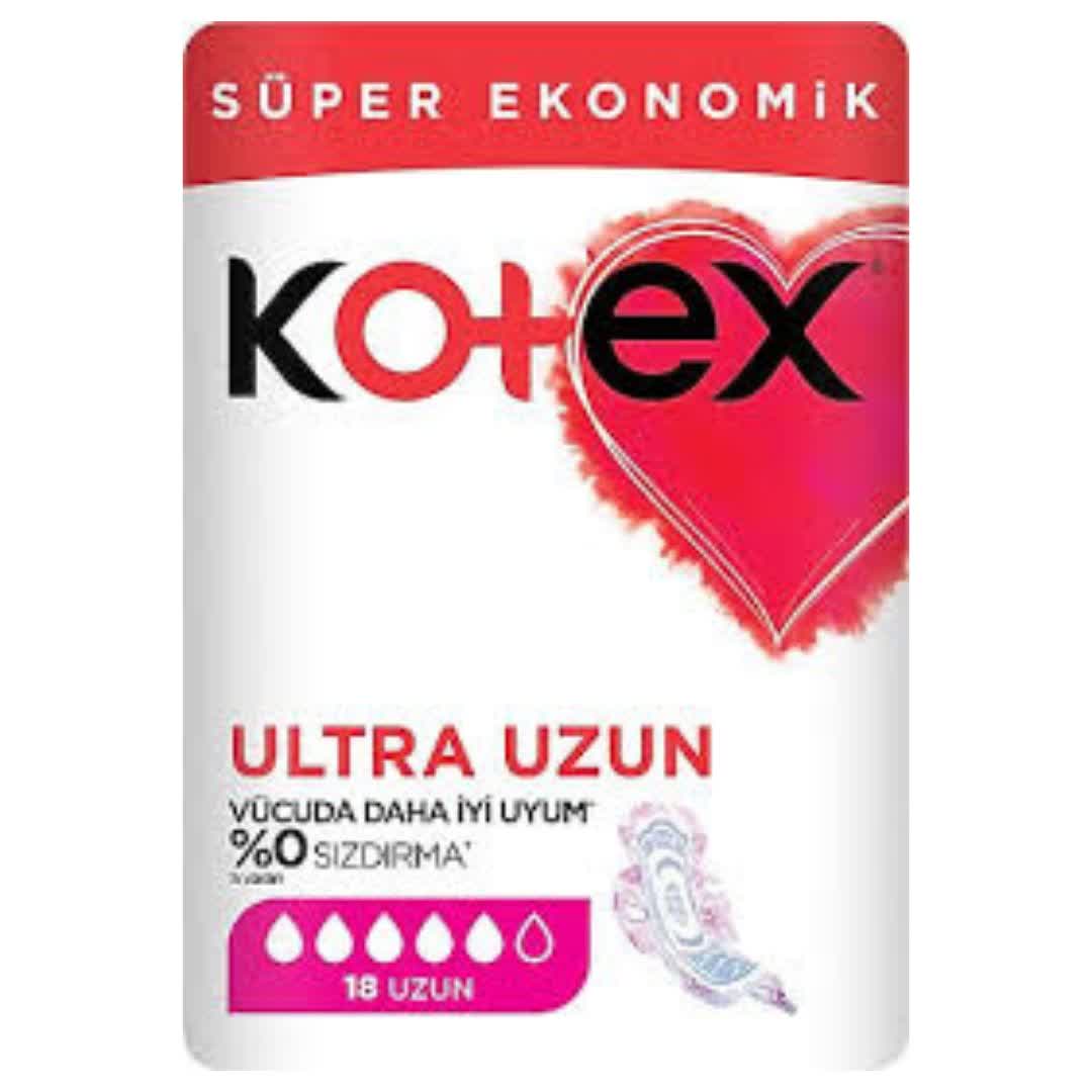 نوار بهداشتی کوتکس KOTEX مدل ULTRA UZUN بسته 18 عددی