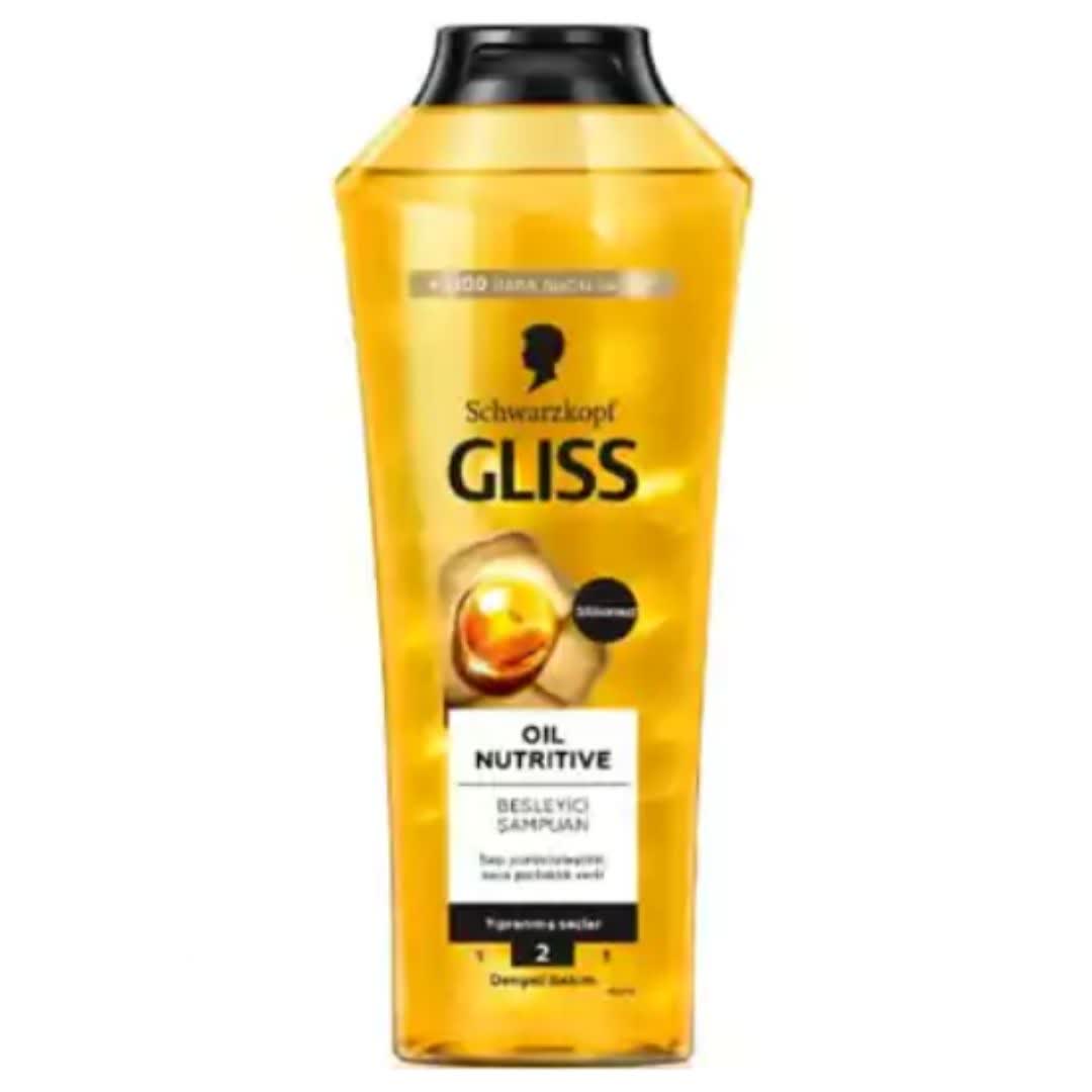 شامپو مو شوارزکوف گلیس Gliss مدل OIL NUTRITIVE حجم 500 میل