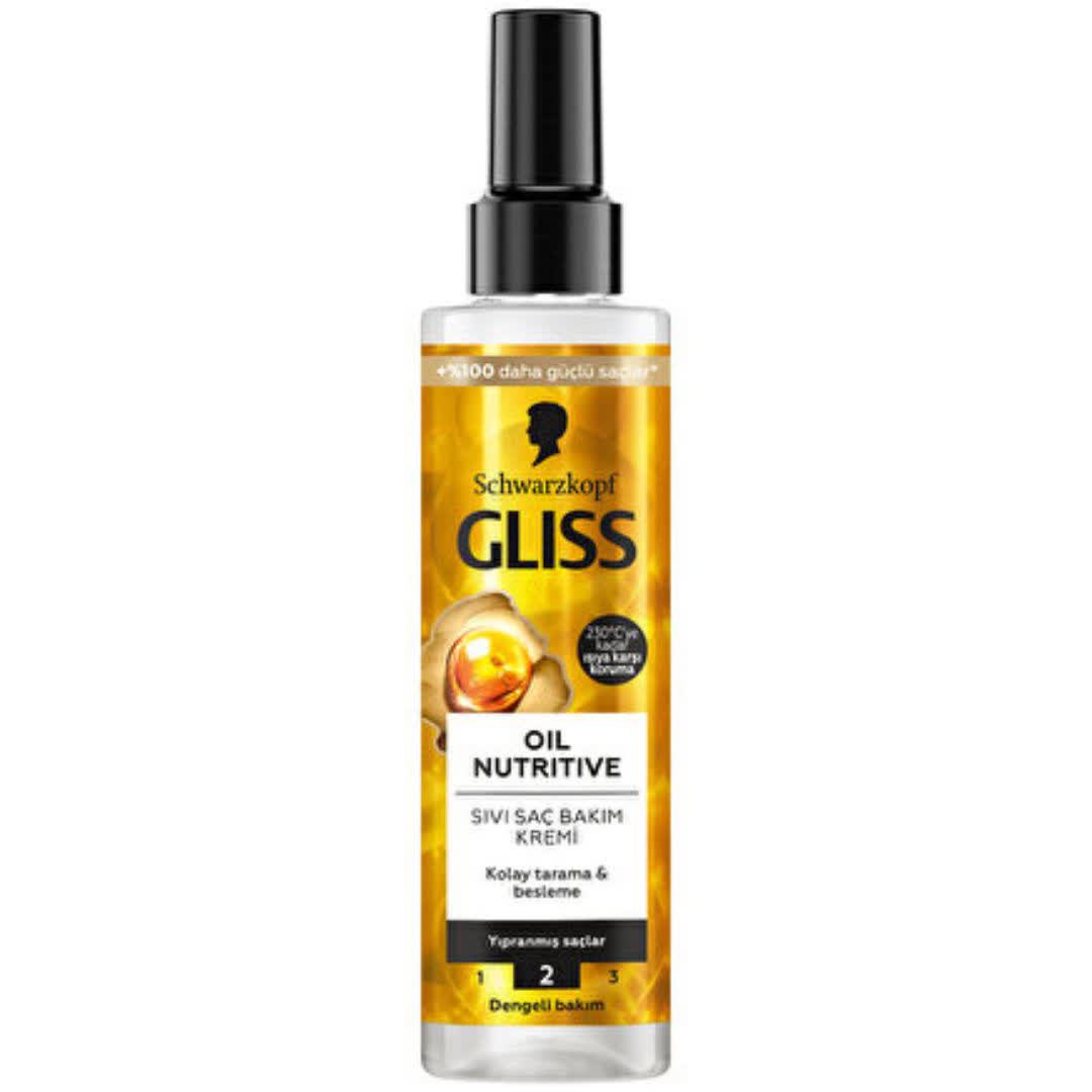 اسپری مو دو فاز گلیس Gliss مدل OIL NUTRITIVE حجم 200 میل