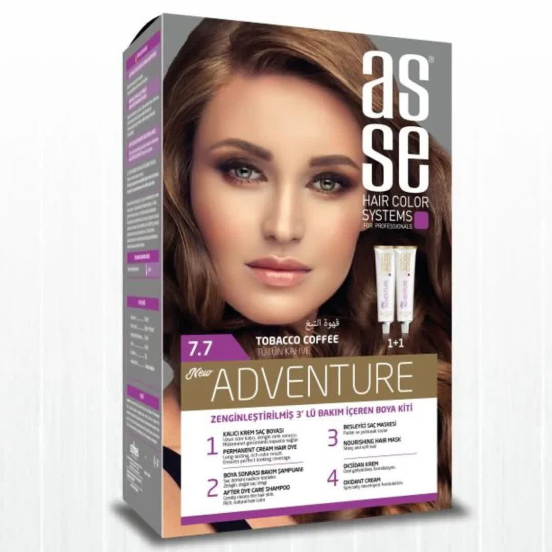 رنگ مو بدون آمونیاک آسه asse Tobacco Coffee...