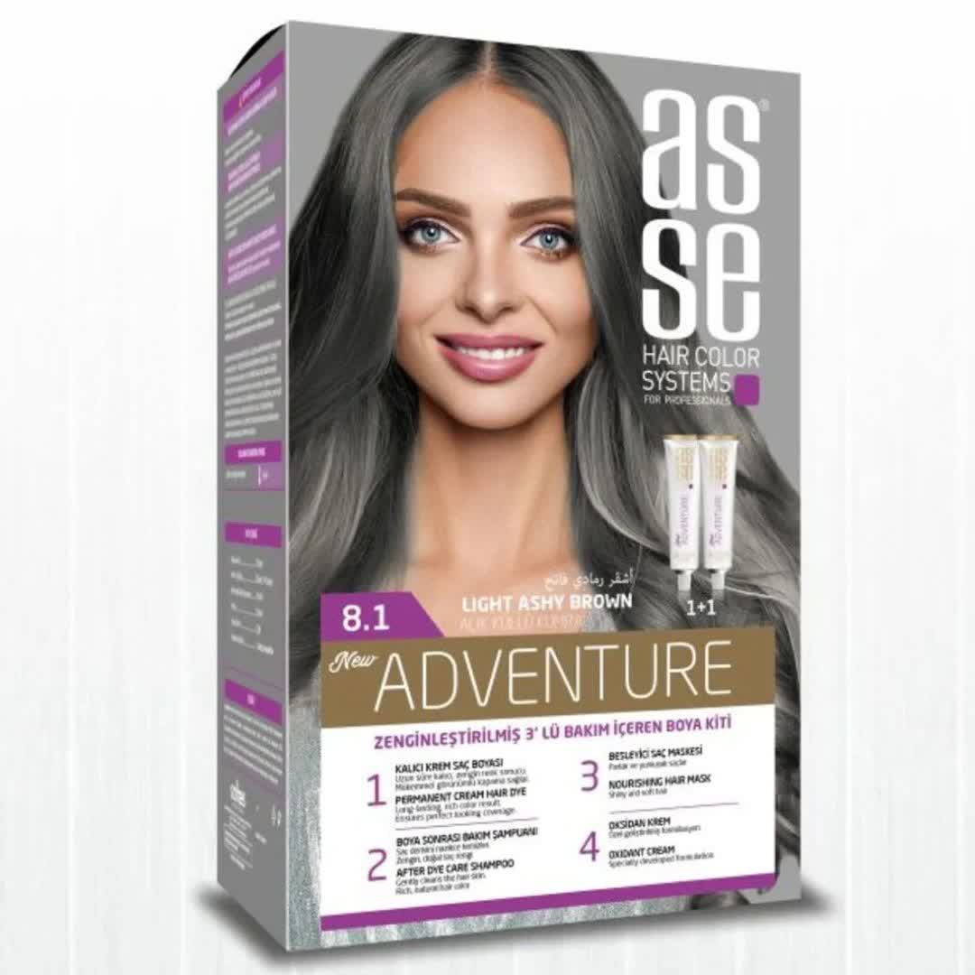 رنگ مو بدون آمونیاک آسه Asse light ashy...