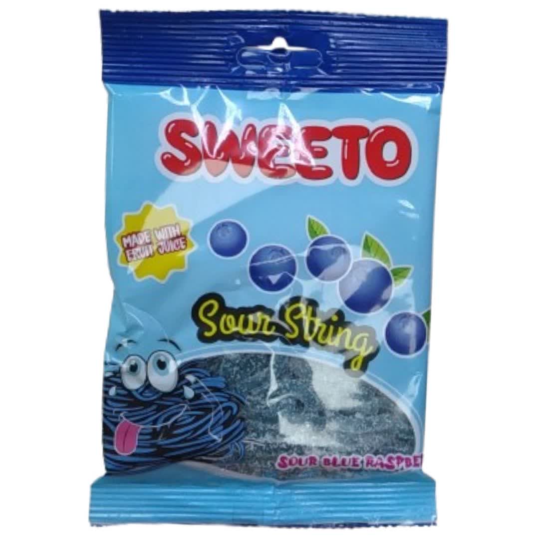 پاستیل شکری سویتو Sweeto Sour Blue Raspberry با طعم تمشک آبی 80 گرم