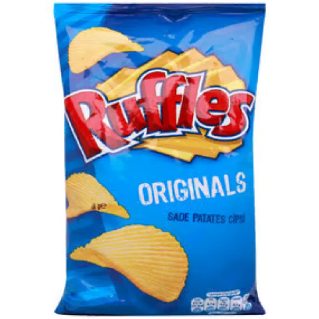 چیپس ساده رافلز Ruffles وزن 104 گرم