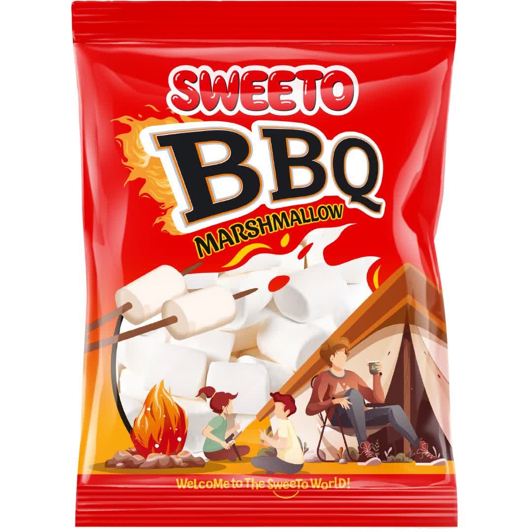 مارشمالو کبابی سوییتو Sweeto مدل BBQ وزن 200 گرم