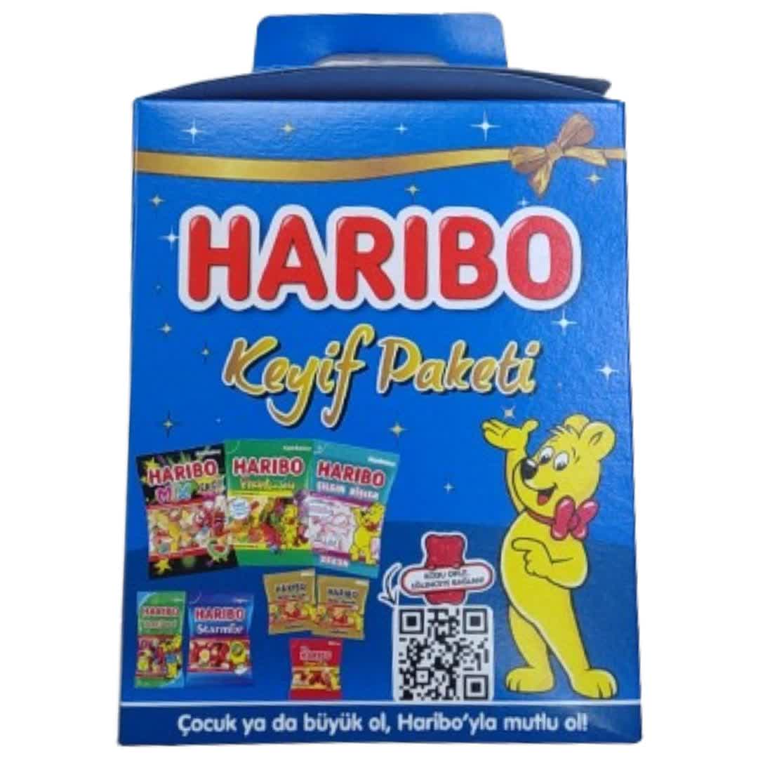 پاستیل هاریبو کیفی 8 عددی میکس Haribo keyif paketi وزن 800 گرم