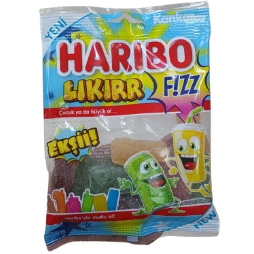 پاستیل شکری طعم های نوشیدنی هاریبو لیکیر Haribo Likirr وزن 70 گرم