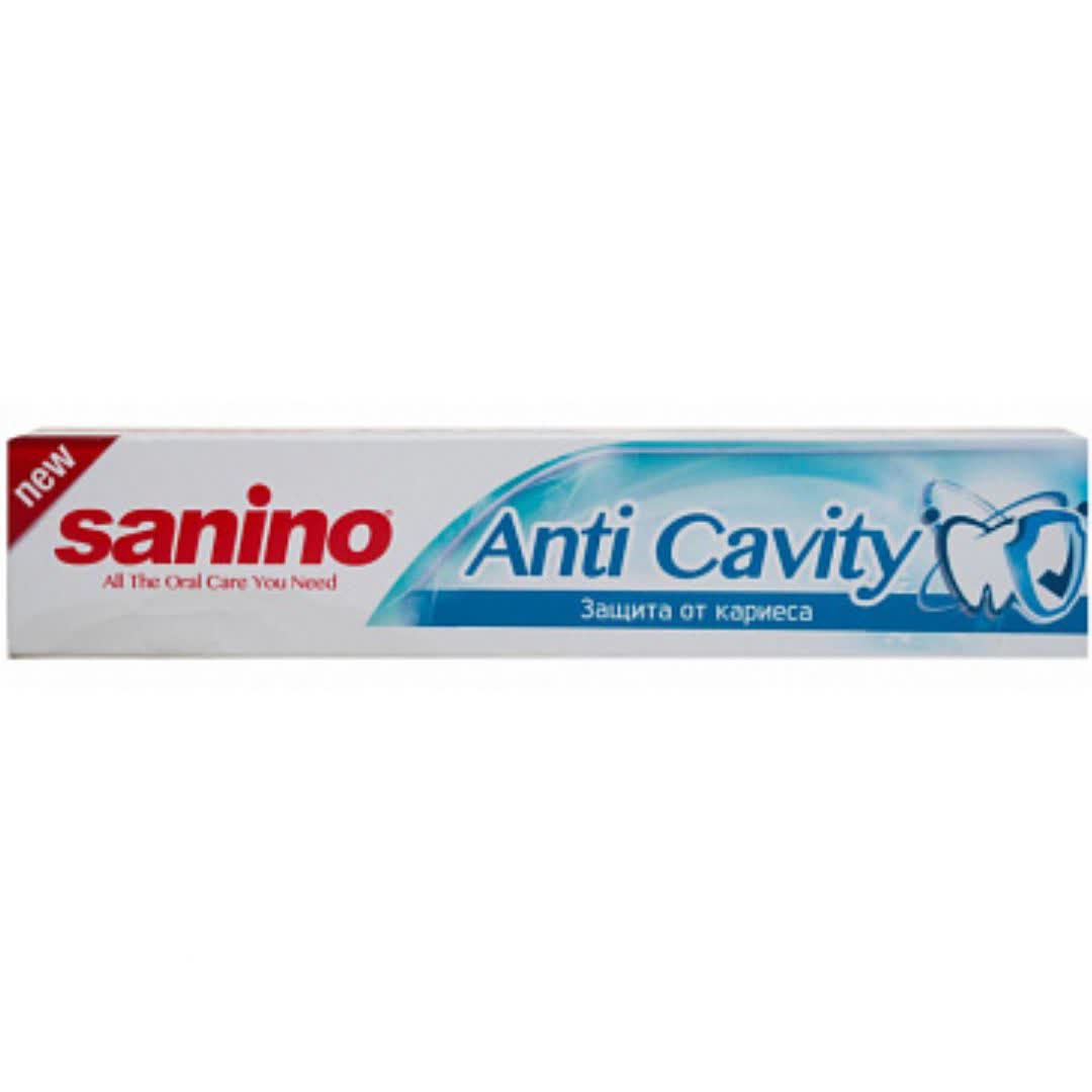 خمیر دندان سانینو Sanino مدل Anti Cavity Protection حجم 75 میلی لیتر