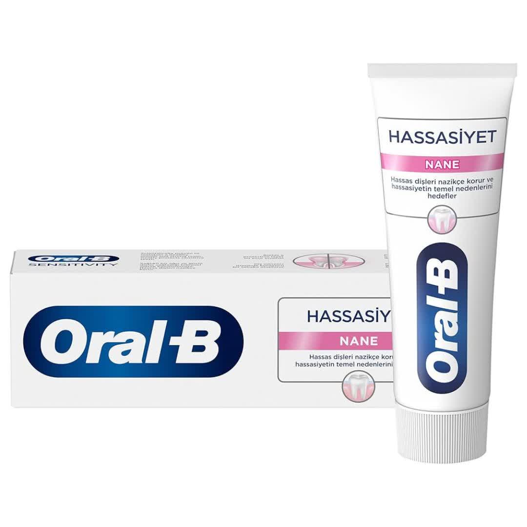 خمیر دندان حساسیت اورال بی Oral-B مدل hassasiyet nane نعناع 75 میل