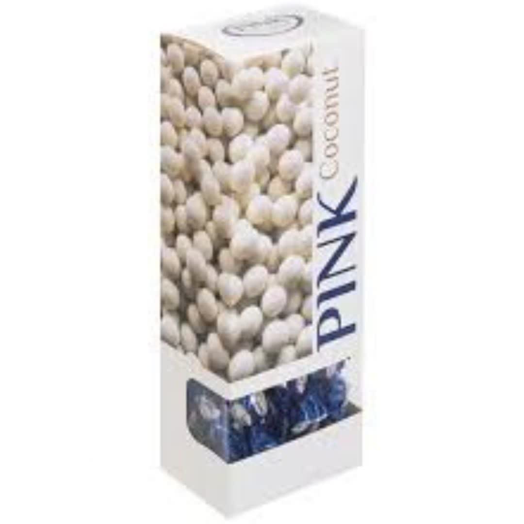 شکلات ترافل پینک روسی Pink Coconut با مغز کرم نارگیلی وزن 163 گرم