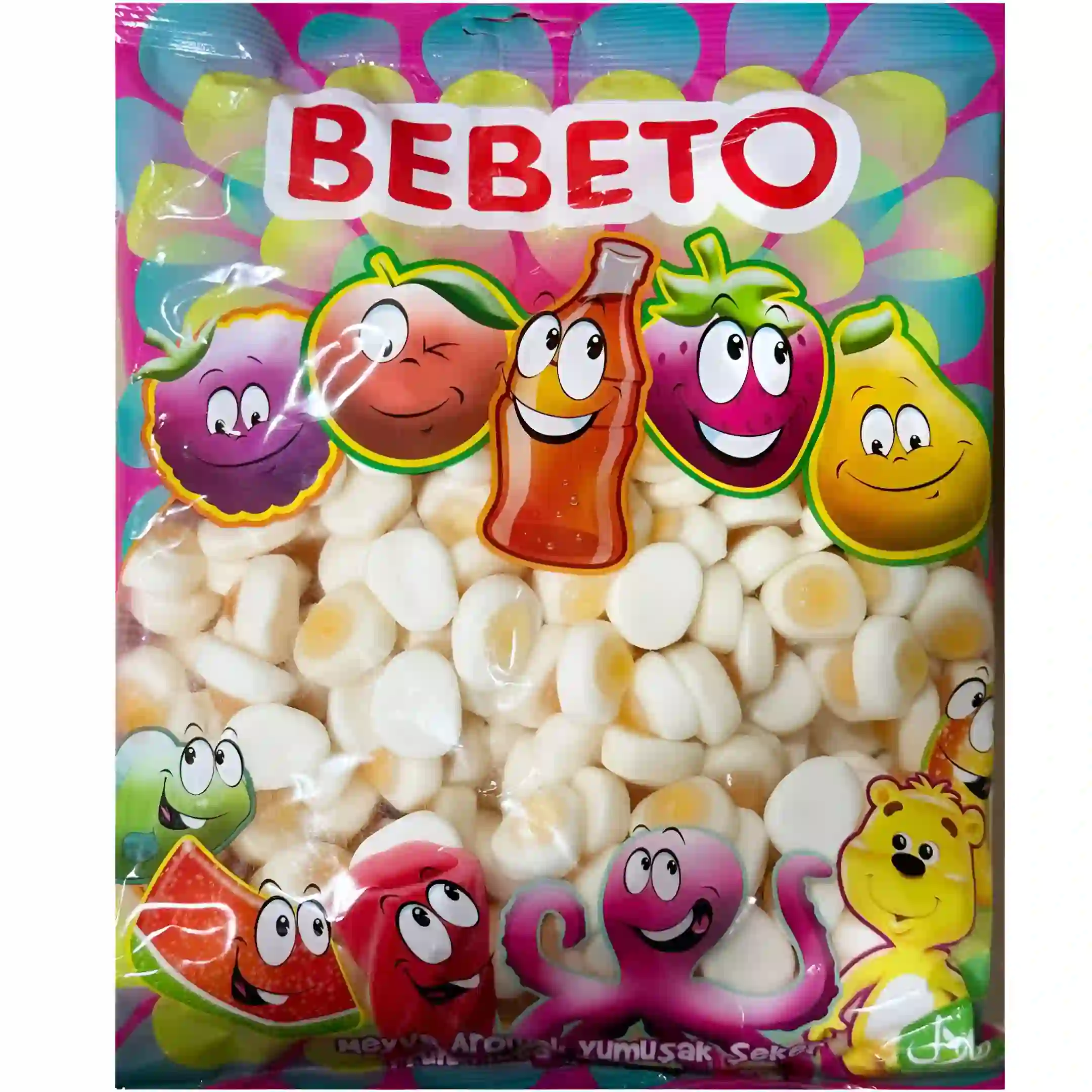 پاستیل ببتو مدل نیمرو Bebeto بسته یک کیلویی