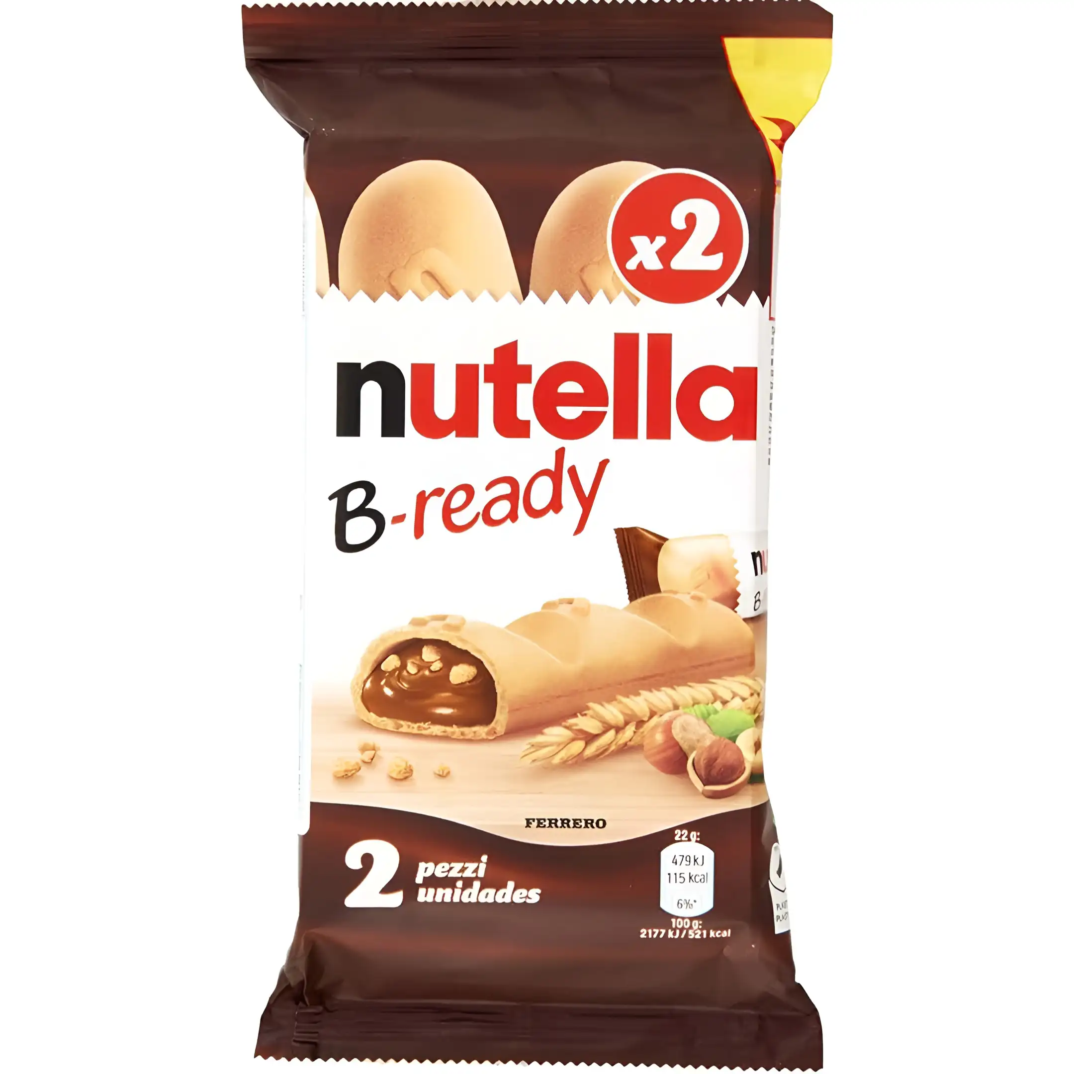 بیسکویت شکلاتی نوتلا با مغز فندقی Nutella B-ready...