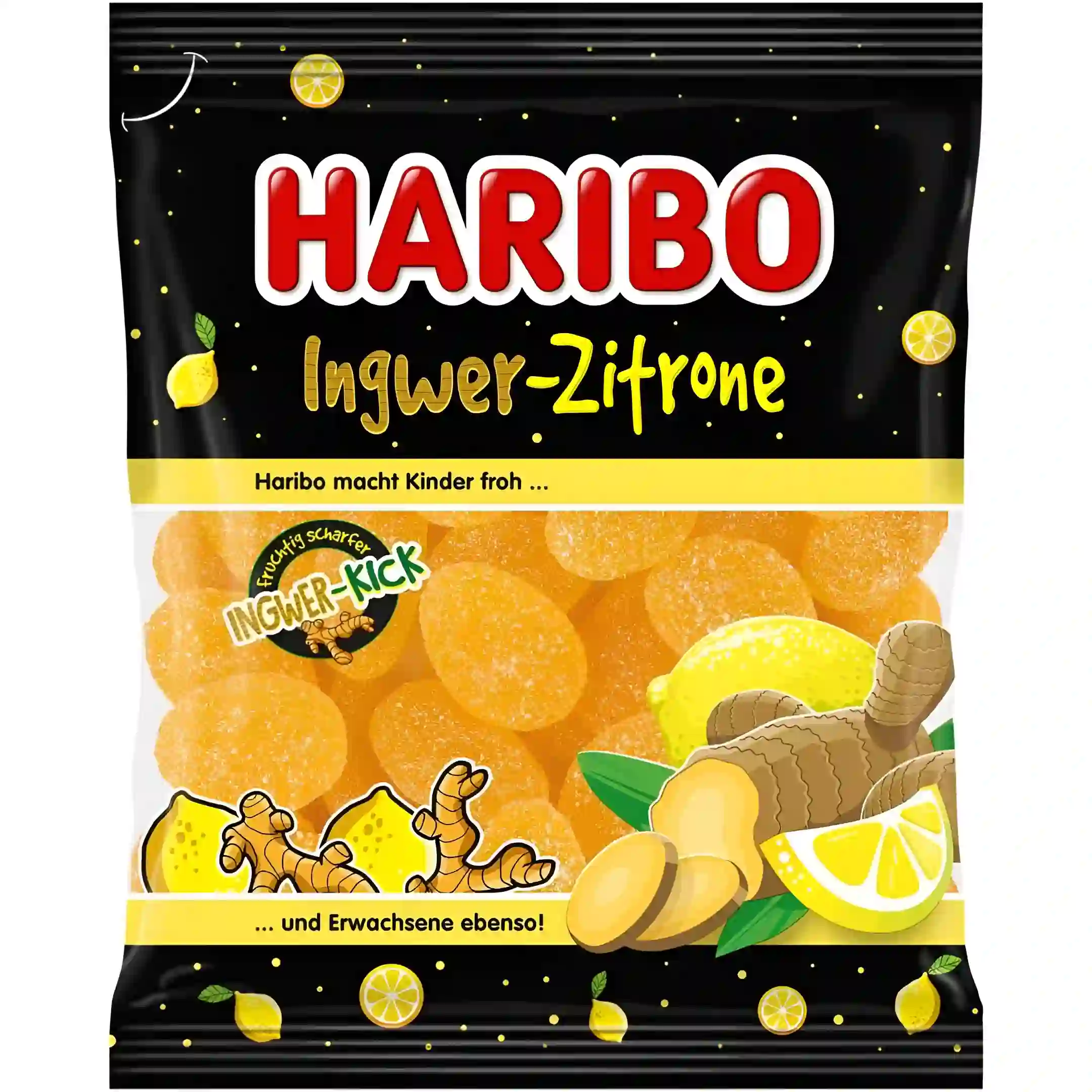 پاستیل لیمو زنجبیل هاریبو Haribo Ingwer-Zitrone وزن 160 گرم
