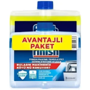 مایع جرم گیر ماشین ظرفشویی فینیش Finish Avantajli Paket Hijyenik حجم 500 میل