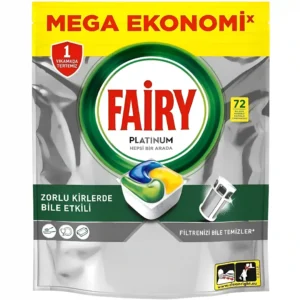 قرص ماشین ظرفشویی فیری پلاتینیوم Fairy Platinum بسته 72 عددی وزن 900 گرم