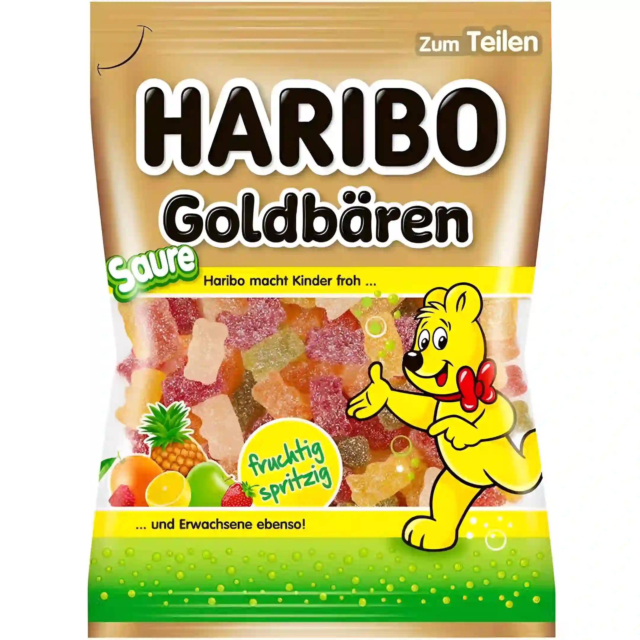 پاستیل خرس طلایی شکری هاریبو Haribo Goldbaren Saure وزن 160 گرم