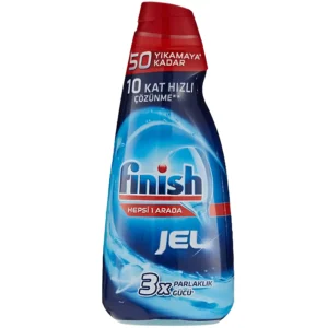 ژل ماشین ظرفشویی فینیش Finish 3x Parlaklik Gucu حجم ۱۰۰۰ میل