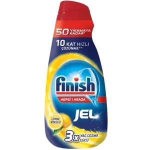 ژل ماشین ظرفشویی فینیش با رایحه لیمو Finish 3x Yag Cozme Gucu حجم 1000 میل
