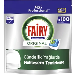 قرص ماشین ظرفشویی فیری جار اورجینال Fairy Jar Orginal بسته 100 عددی وزن 1650 گرم
