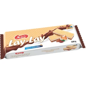 ویفر لی لی ناتی با کرم شیر و شکلات Nati Lay-Lay Geca Gunduz وزن 500 گرم