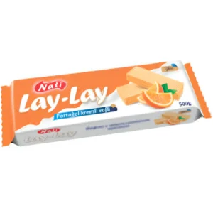 ویفر لی لی ناتی با کرم پرتقال Nati Lay-Lay Portogal Kremli Vafli وزن 500 گرم