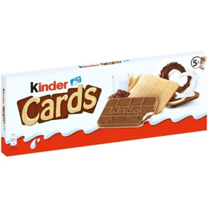بیسکوئیت شکلاتی کیندر کاردز Kinder Cards بسته 5 عددی وزن 128 گرم