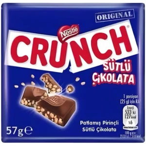 شکلات کرانچ نستله با کرم شیری و تکه های برشته برنج Nestle Crunch وزن 57 گرم