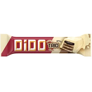 ویفر شکلات سفید شیری اولکر دیدو تریو با کرم شکلات تلخ Ulker Dido Trio وزن 36 گرم