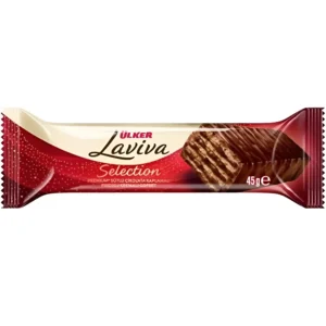 ویفر سلکشن لاویوا اولکر با روکش شکلات شیری و مغز کرم فندقی Ulker Laviva Selection وزن 45 گرم